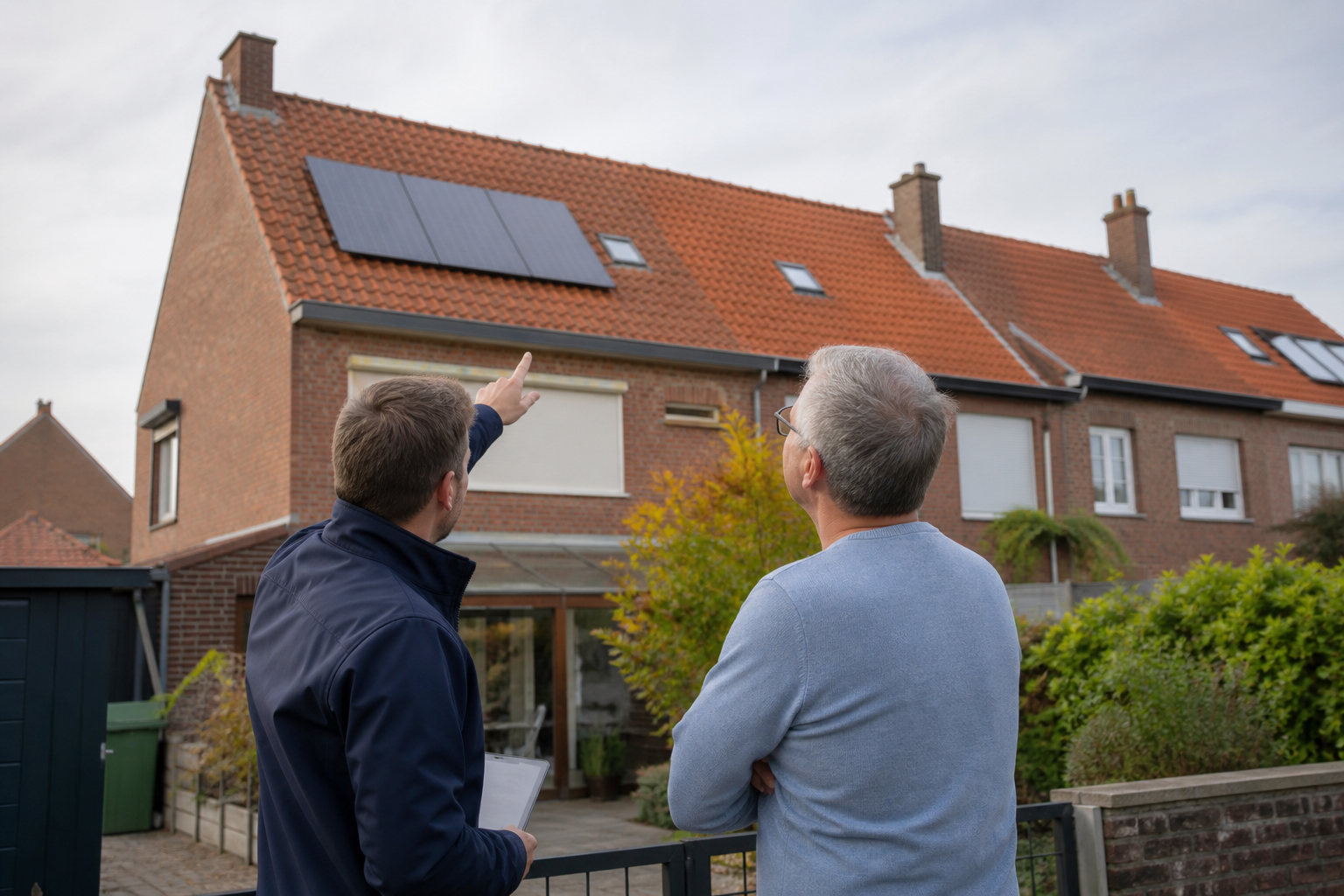 Dak wordt bekeken voor zonnepanelen